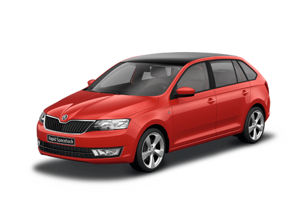 Gummimatten mit hohem Rand Skoda Rapid