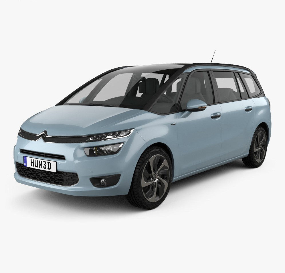 Auto Fußmatten Citroen C4 Picasso I baujahr 10.2006 - 08.2013, karosserie van