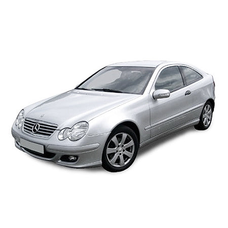 Gummimatten mit hohem Rand Mercedes C-Klasse W203 baujahr 2000 - 2008, karosserie coupé