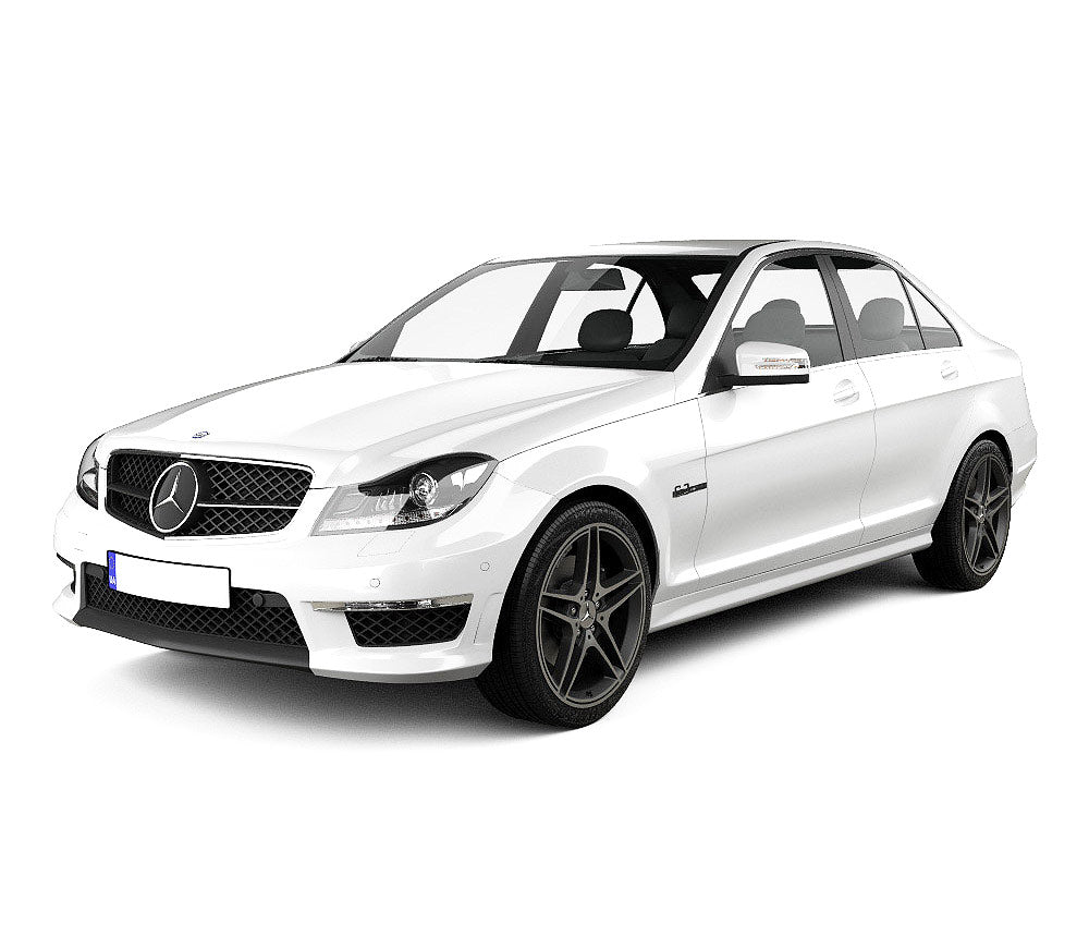 Gummimatten mit hohem Rand Mercedes C-Klasse W204 baujahr 04.2007 - 02.2014, karosserie limousine