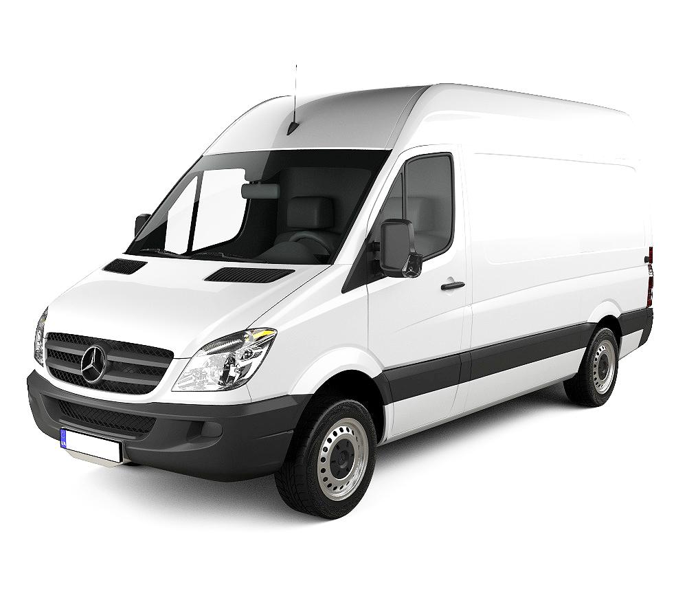 Gummimatten mit hohem Rand Mercedes Sprinter II baujahr 2006 - 2018, karosserie van
