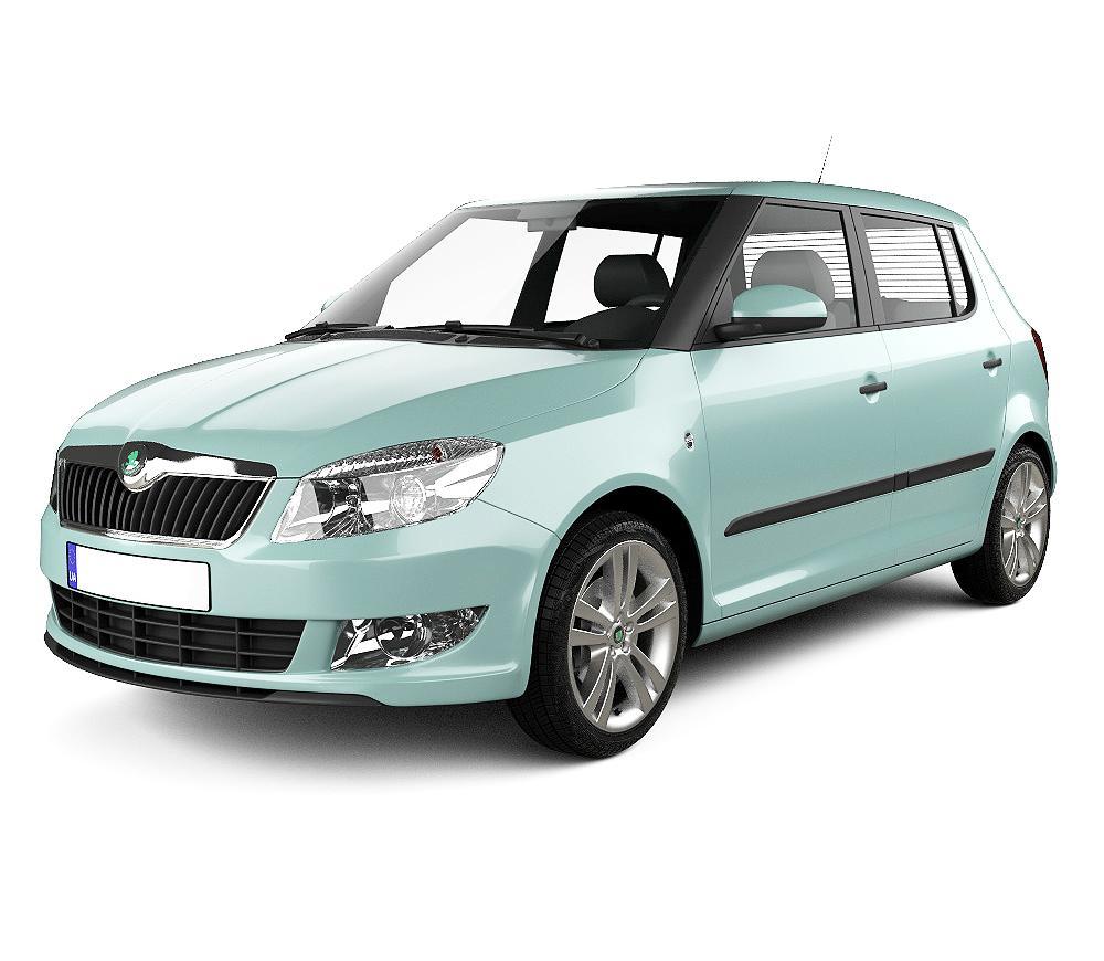 Gummimatten mit hohem Rand Skoda Fabia II baujahr 03.2007 - 10.2014, karosserie schrägheck