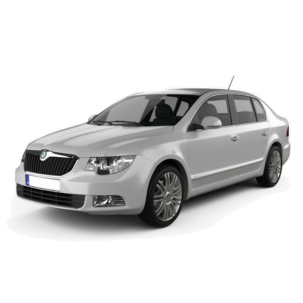 Gummimatten mit hohem Rand Skoda Superb II baujahr 06.2008 - 04.2015, karosserie limousine
