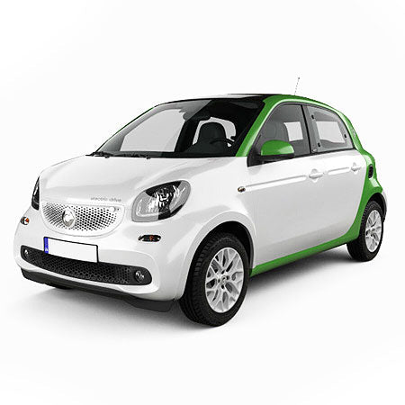 Gummimatten mit hohem Rand Smart ForFour II baujahr 2014 - bis heute, karosserie schrÀgheck