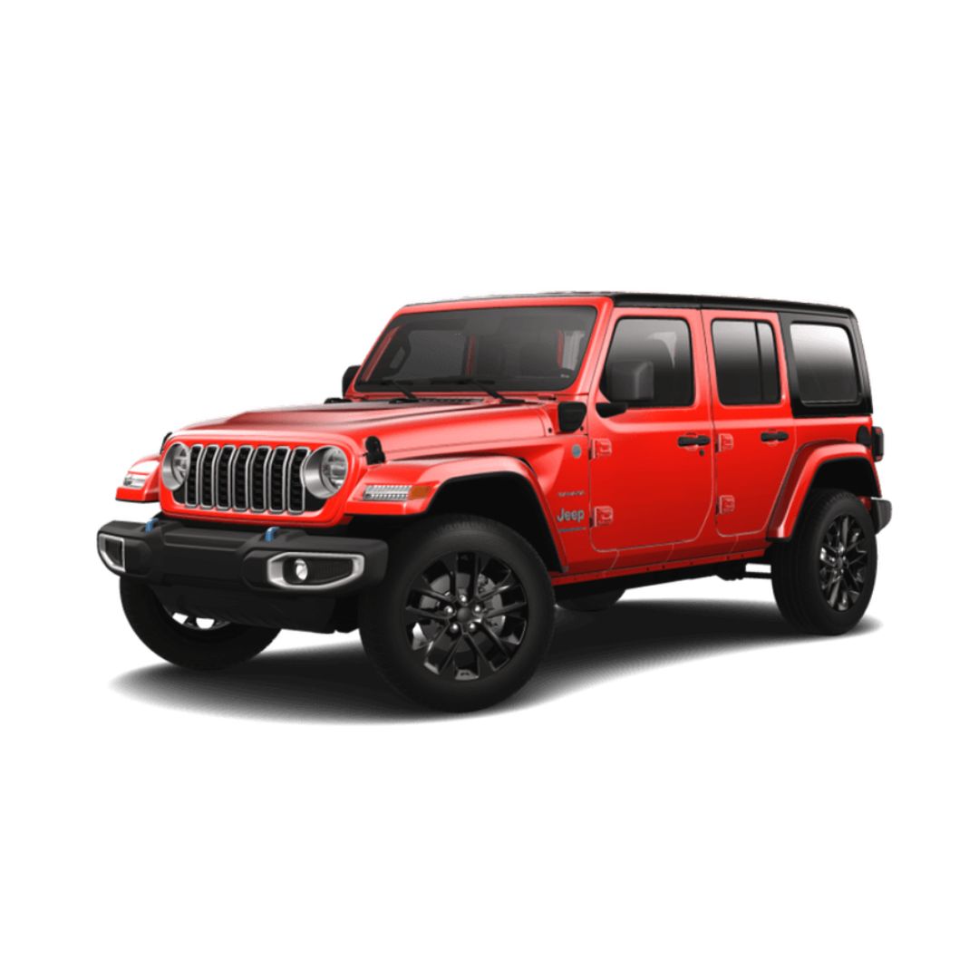 Gummimatten mit hohem Rand Jeep Wrangler PHEV baujahr 2021 - bis heute, karosserie suv