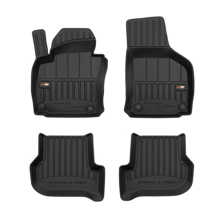 Gummimatten mit hohem Rand Skoda Octavia II, baujahr 03.2004 - 01.2013, karosserie limousine | 3D407145