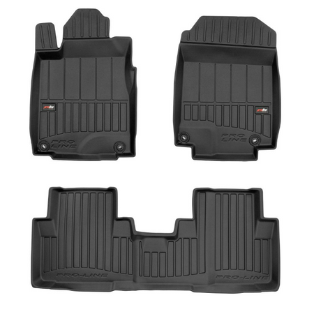 Gummimatten mit hohem Rand Honda CR-V IV, baujahr 10.2012 - 09.2018, karosserie suv kein subwoofer unter dem beifahrersitz | 3D425477