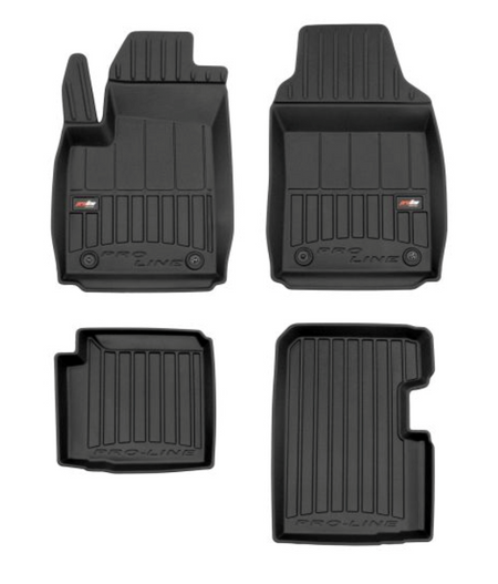 Gummimatten mit hohem Rand Fiat 500 Hybrid, baujahr 02.2020 - bis heute, karosserie schrägheck #1