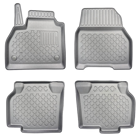 Gummimatten mit hohem Rand Renault Kangoo II, baujahr 2008 - 04.2021, karosserie van 5-7 sitzplätzen, radstand l2, ohne 3. sitzreihe | 603028