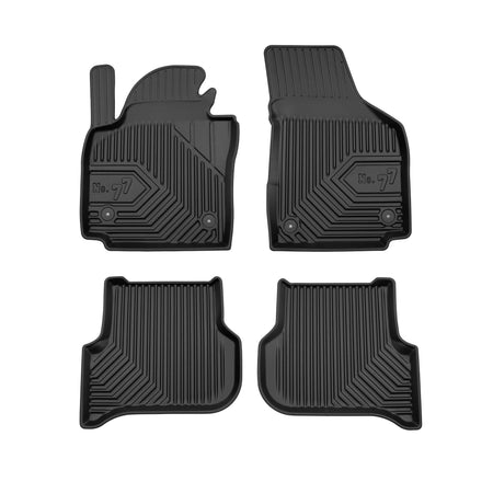 Gummimatten mit hohem Rand Seat Altea, baujahr 2004 - 08.2015, karosserie schrägheck der abstände 31.5 cm beim fahrer / 30.4 cm beim beifahrer | 77407244