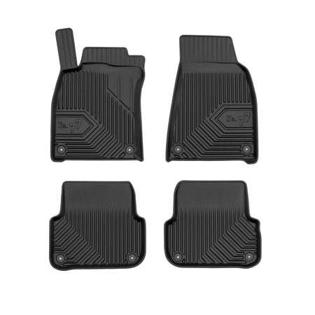 Gummimatten mit hohem Rand Audi A6 C6, baujahr 03.2004 - 2008, karosserie limousine vor-facelift, 37.5 cm abstand zwischen den hinteren befestigungen | 77407633