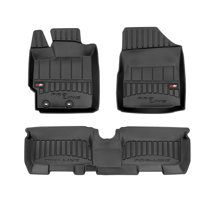 Gummimatten mit hohem Rand Toyota Yaris II, baujahr 10.2005 - 2011, karosserie schrägheck #1