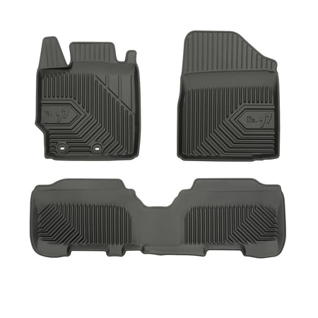 Gummimatten mit hohem Rand Toyota Yaris II, baujahr 10.2005 - 2011, karosserie schrägheck #1