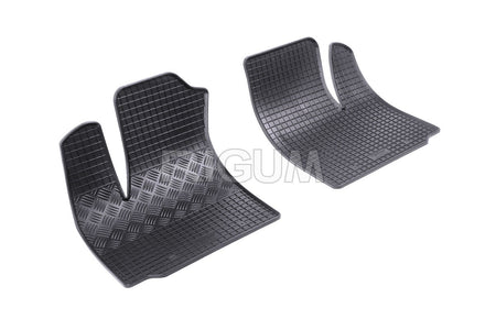 Auto Fußmatten Fiat Doblo I, baujahr 2001 - 2010, karosserie van, 2 sitzplätze #1