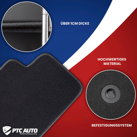 Autoteppiche (schwarz) Smart ForFour I, baujahr 2004 - 2006, karosserie schrägheck #1