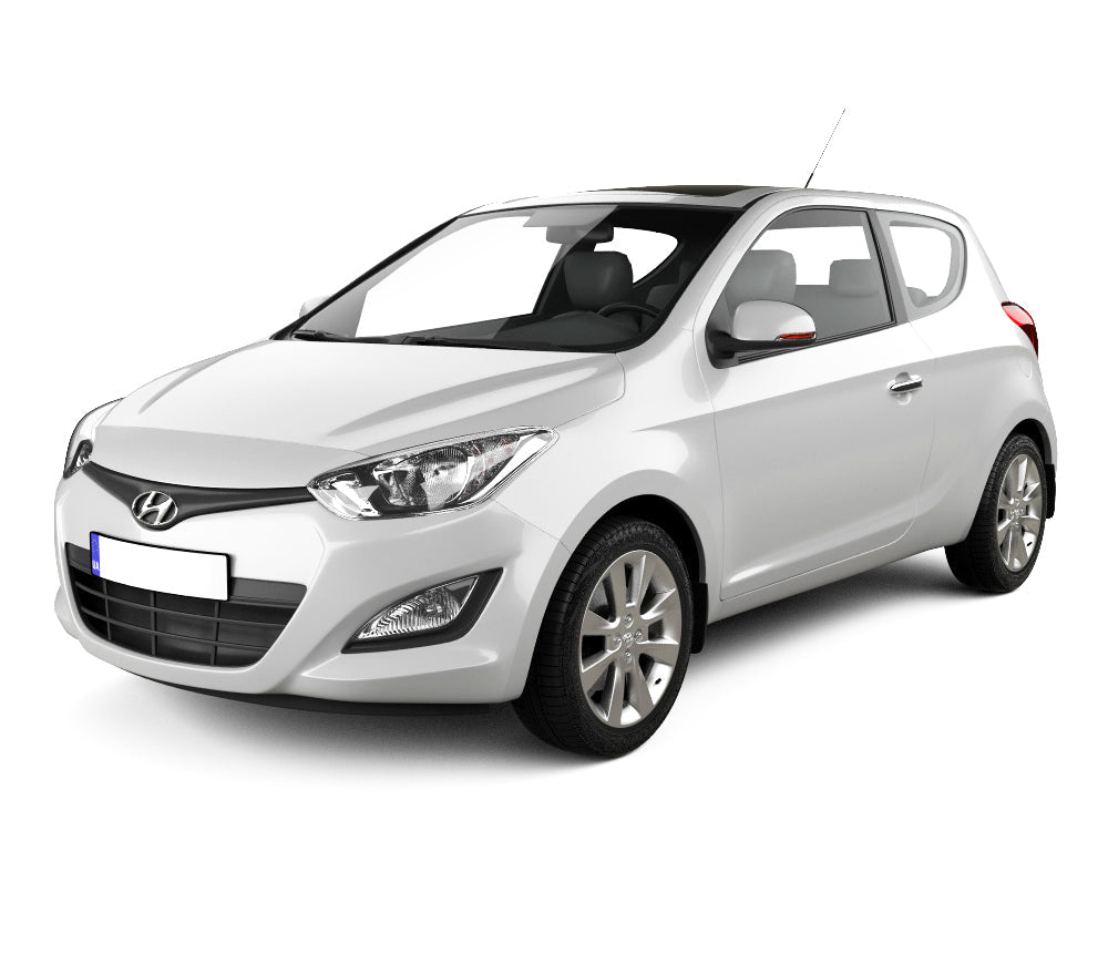Gummimatten mit hohem Rand Hyundai I20 I baujahr 01.2009 - 11.2014, karosserie schrägheck