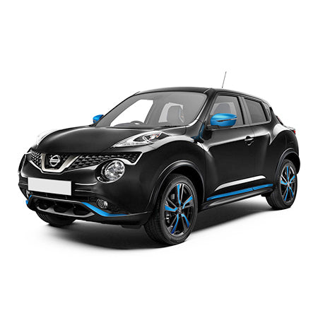 Gummimatten mit hohem Rand Nissan Juke I Facelift baujahr 06.2014 - 08.2019, karosserie suv