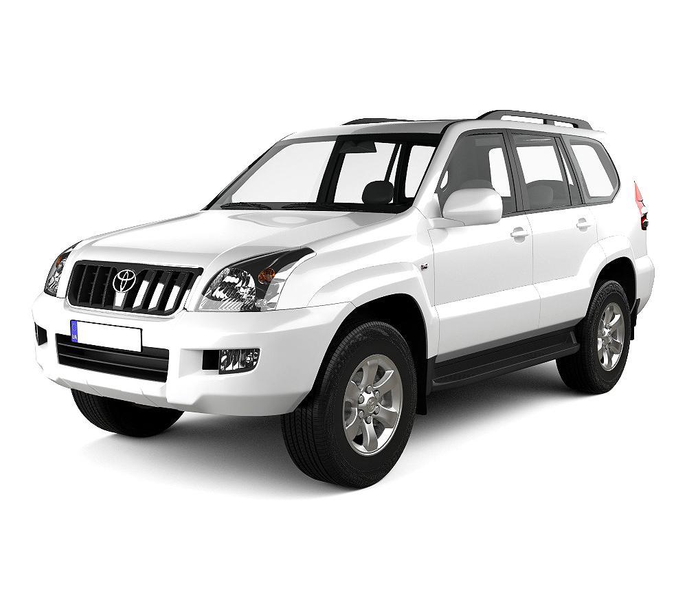 Gummimatten mit hohem Rand Toyota Land Cruiser J120 Prado baujahr 03.2003 - 2009, karosserie suv