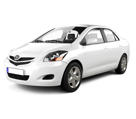 Ladekantenschutz Edelstahl Toyota Yaris II baujahr 10.2005 - 2011, karosserie schrägheck