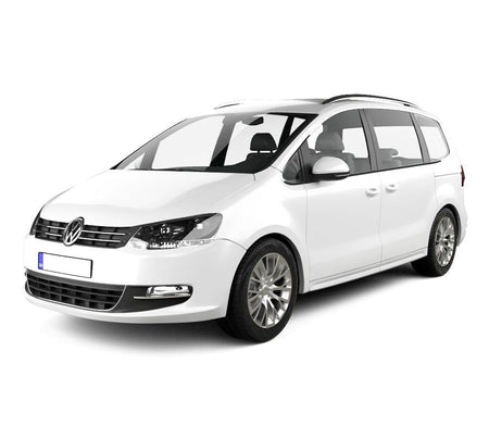 Gummimatten mit hohem Rand Volkswagen Sharan II baujahr 09.2010 - 03.2022, karosserie van
