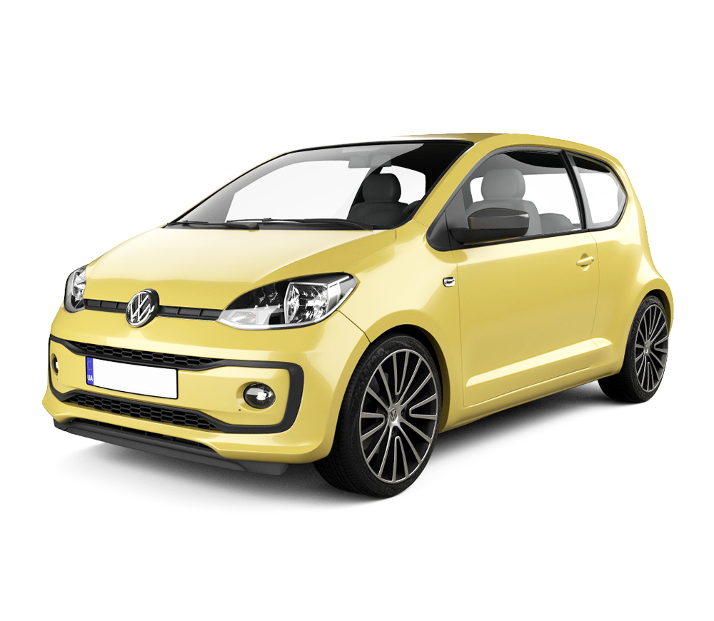 Gummimatten mit hohem Rand Volkswagen up! baujahr 09.2011 - 10.2023, karosserie schrägheck