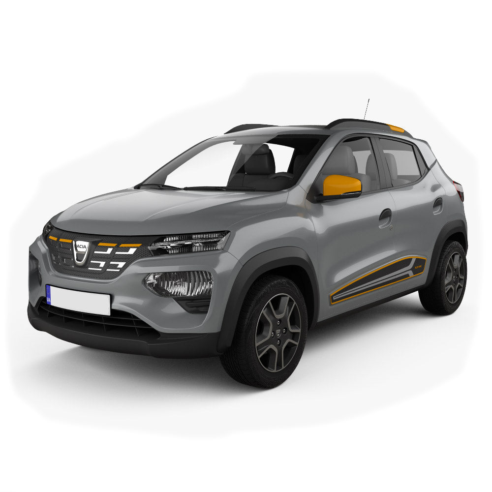 Gummimatten mit hohem Rand Dacia Spring baujahr 03.2021 - 2024, karosserie suv