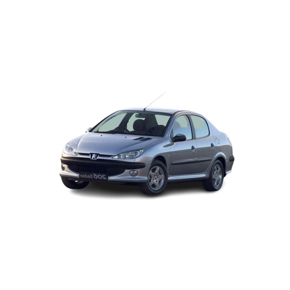 Gummimatten mit hohem Rand Peugeot 206 baujahr 1998 - 2010, karosserie limousine