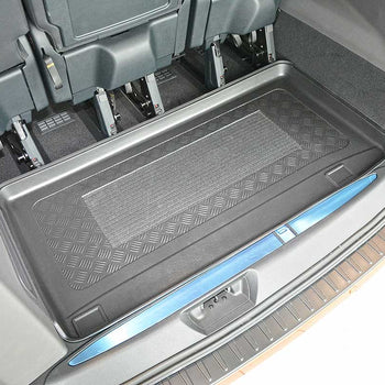 Kofferraumwannen Ford Tourneo Custom Facelift, karosserie van, baujahr 02.2018 - bis heute, radstand l1, hinter der 3. sitzreihe | 193146