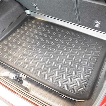 Kofferraumwannen Ford Puma Hybrid, karosserie suv, baujahr 10.2019 - bis heute, oberer kofferraumboden, varioboden im hoechsten ebene | 193148BSC