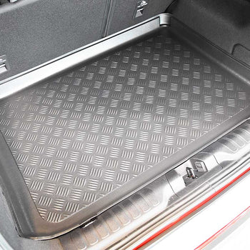 Kofferraumwannen Ford Puma Hybrid, karosserie suv, baujahr 10.2019 - bis heute, oberer kofferraumboden, varioboden im hoechsten ebene | 193148BSC