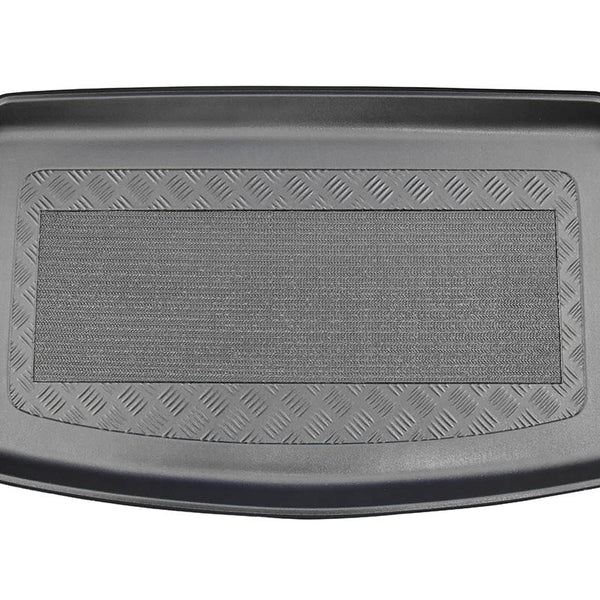 Kofferraumwannen Volkswagen Polo VI, karosserie schrägheck, baujahr 10.2017 - bis heute, unteren kofferraumboden, varioboden im unterster ebene | 193426