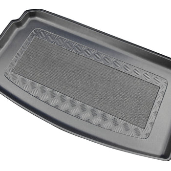 Kofferraumwannen Volkswagen Polo VI, karosserie schrägheck, baujahr 10.2017 - bis heute, unteren kofferraumboden, varioboden im unterster ebene | 193426