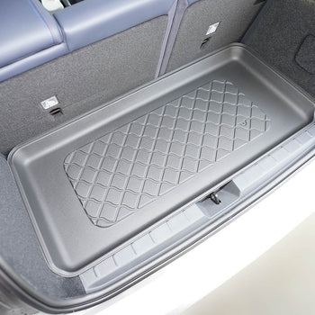 Kofferraumwannen Mini Cooper J01 EV, karosserie schrägheck, baujahr 2024 - bis heute, oberer kofferraumboden, varioboden im hoechsten ebene | 193559GRD