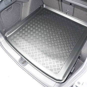 Kofferraumwannen Volkswagen Golf 8 MHEV, karosserie kombi, baujahr 11.2020 - bis heute, oberer kofferraumboden, varioboden im hoechsten ebene | 193883bsc