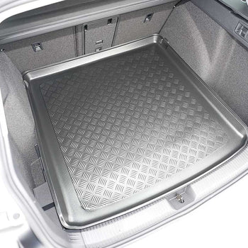 Kofferraumwannen Volkswagen Golf 8 MHEV, karosserie kombi, baujahr 11.2020 - bis heute, oberer kofferraumboden, varioboden im hoechsten ebene | 193883bsc