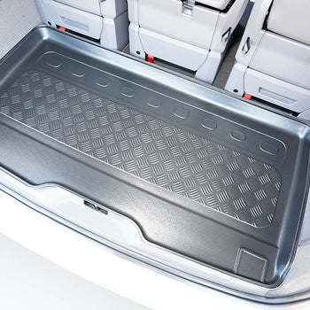 Kofferraumwannen Volkswagen T7 Multivan, karosserie van, baujahr 10.2021 - bis heute, langer radstand, hinter der 3. sitzreihe | 193894BSC