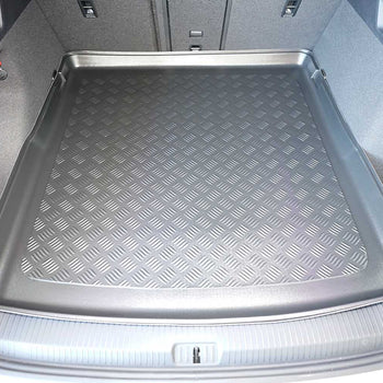 Kofferraumwannen Volkswagen ID .7, karosserie kombi, baujahr 06.2024 - bis heute, oberer kofferraumboden, varioboden im hoechsten ebene | 193903BSC