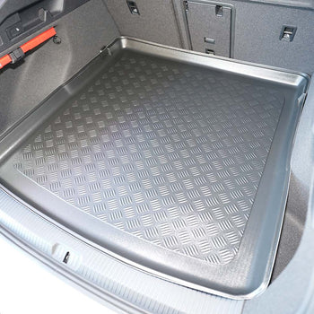 Kofferraumwannen Volkswagen ID .7, karosserie kombi, baujahr 06.2024 - bis heute, oberer kofferraumboden, varioboden im hoechsten ebene | 193903BSC