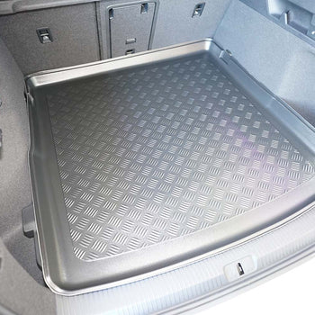 Kofferraumwannen Volkswagen ID .7, karosserie kombi, baujahr 06.2024 - bis heute, oberer kofferraumboden, varioboden im hoechsten ebene | 193903BSC