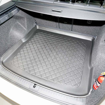 Kofferraumwannen Skoda Enyaq IV Electric, karosserie coupé, baujahr 02.2022 - bis heute, oberer kofferraumboden, varioboden in mittelposition | 193989GRD