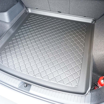 Kofferraumwannen Skoda Kodiaq PHEV, karosserie suv, baujahr 04.2024 - bis heute, oberer kofferraumboden, varioboden im hoechsten ebene | 193993GRD