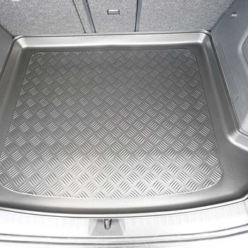 Kofferraumwannen Skoda Elroq, karosserie suv, baujahr 01.2025 - bis heute, oberer kofferraumboden, varioboden im hoechsten ebene | 193997BSC