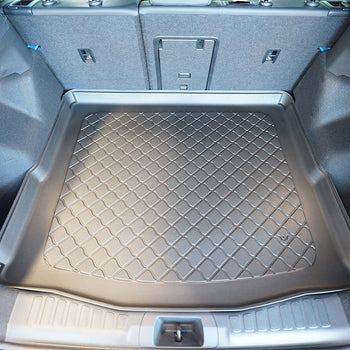 Kofferraumwannen Ford Capri EV, karosserie suv, baujahr 09.2024 - bis heute, oberer kofferraumboden, varioboden im hoechsten ebene | 194061GRD