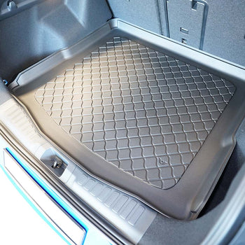 Kofferraumwannen Ford Capri EV, karosserie suv, baujahr 09.2024 - bis heute, oberer kofferraumboden, varioboden im hoechsten ebene | 194061GRD