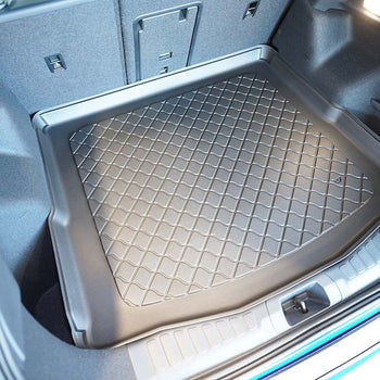 Kofferraumwannen Ford Capri EV, karosserie suv, baujahr 09.2024 - bis heute, oberer kofferraumboden, varioboden im hoechsten ebene | 194061GRD