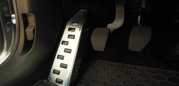 Edelstahl Fußstütze Pedalkappen Opel Crossland X, baujahr 06.2017 - 07.2024, karosserie suv | 32-4099