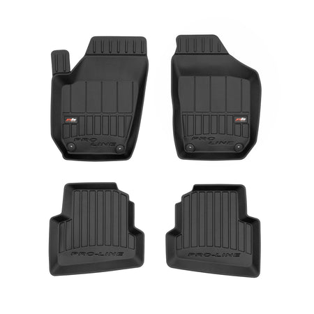 Gummimatten mit hohem Rand Volkswagen Polo IV, baujahr 11.2001 - 2009, karosserie limousine | 3D407220