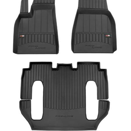 Gummimatten mit hohem Rand Tesla Model X, baujahr 10.2016 - 12.2020, karosserie suv | 3D408630