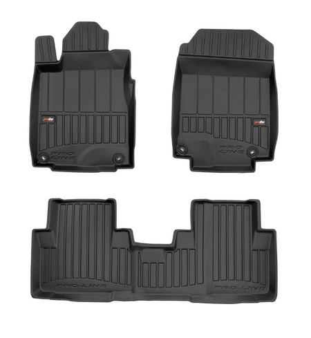 Gummimatten mit hohem Rand Honda CR-V IV, baujahr 10.2012 - 09.2018, karosserie suv kein subwoofer unter dem beifahrersitz | 3D425477