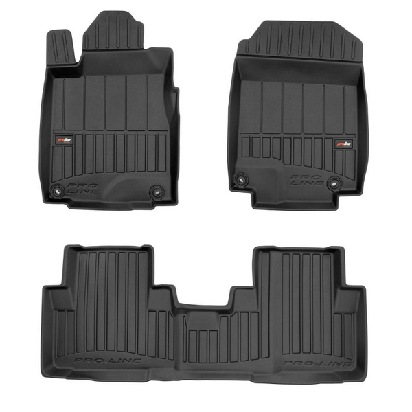 Gummimatten mit hohem Rand Honda CR-V IV, baujahr 10.2012 - 09.2018, karosserie suv kein subwoofer unter dem beifahrersitz | 3D425477